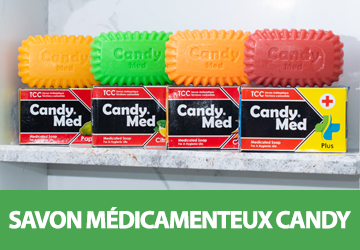 SAVON MÉDICAMENTEUX CANDY